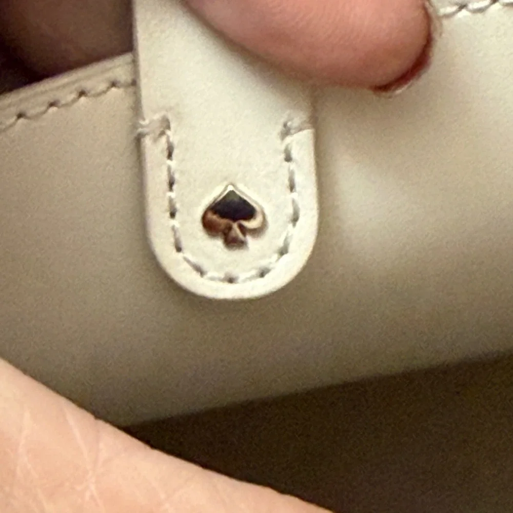 Kate Spade New York Large Pebbled Leather Knott Raw PecanTote‎ Bag Taupe Beige
